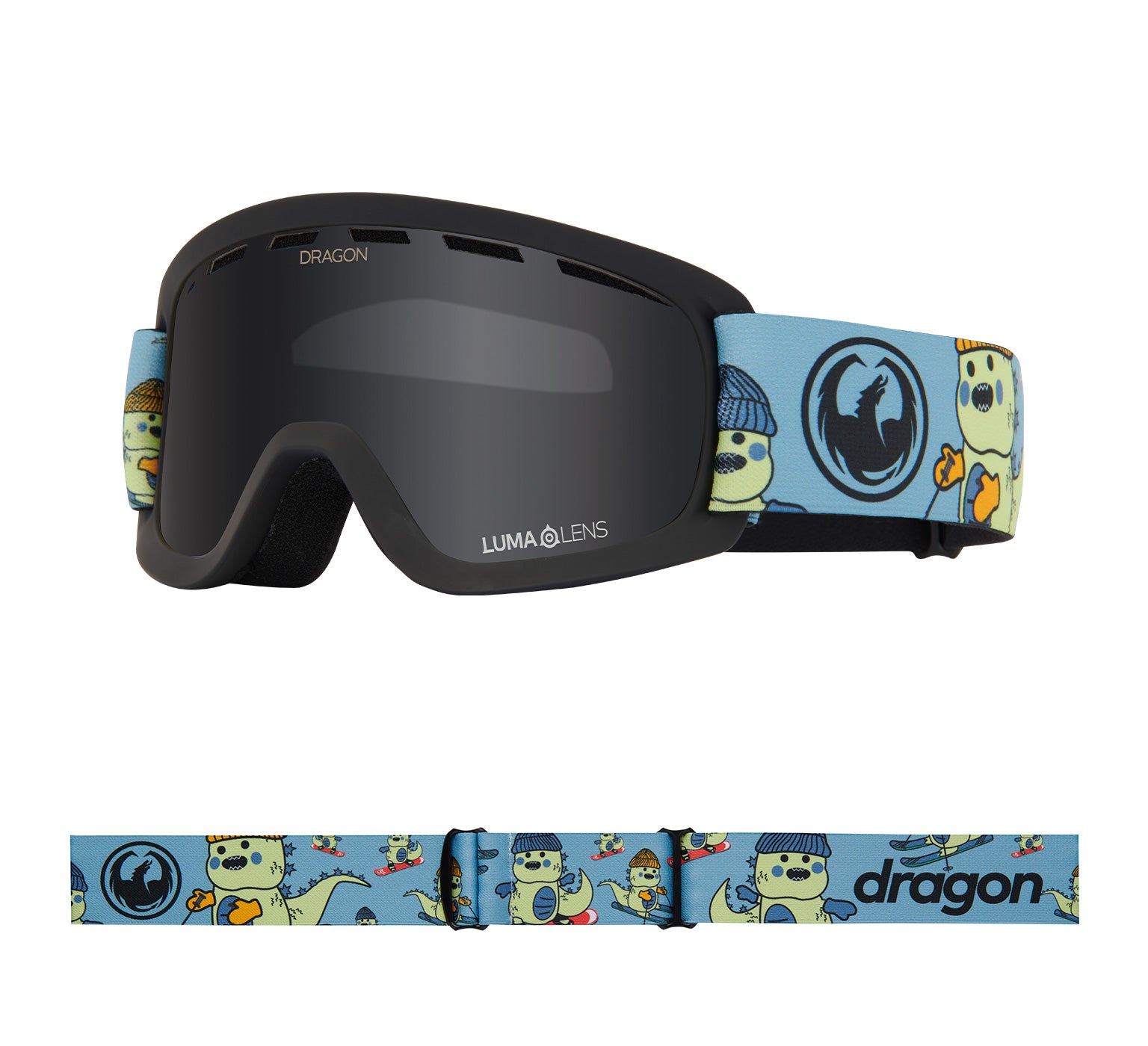 Dragon Unisex Snowgoggles Lil D Scribble with Lumalens Light R 並行輸入品 Lil D With Ion Lens - Youth | Snow Goggles | Dragon Alliance