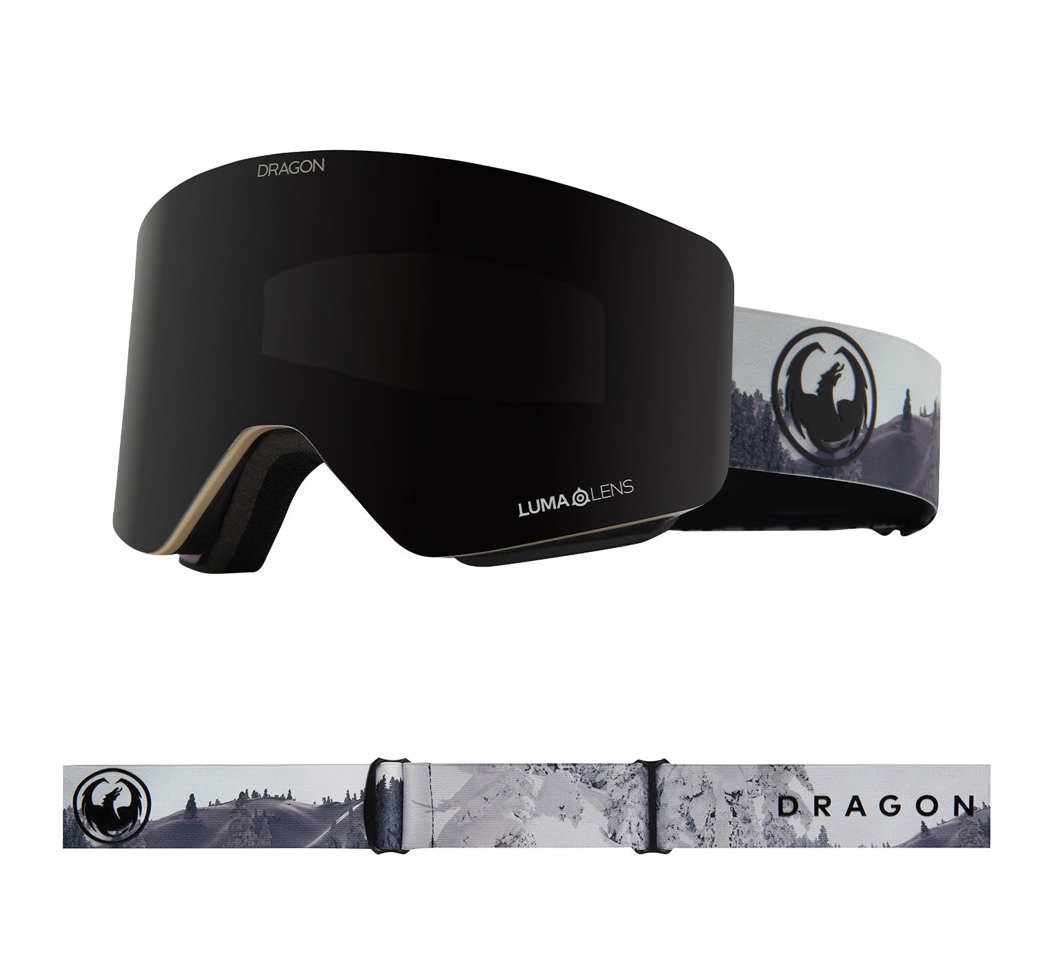 DRAGON R1 OTG Alternative Fit Snow Sport Goggle - Mountain Bliss Frame | Lumalens Flash Blue Lens + Replacement Lens 並行輸入品